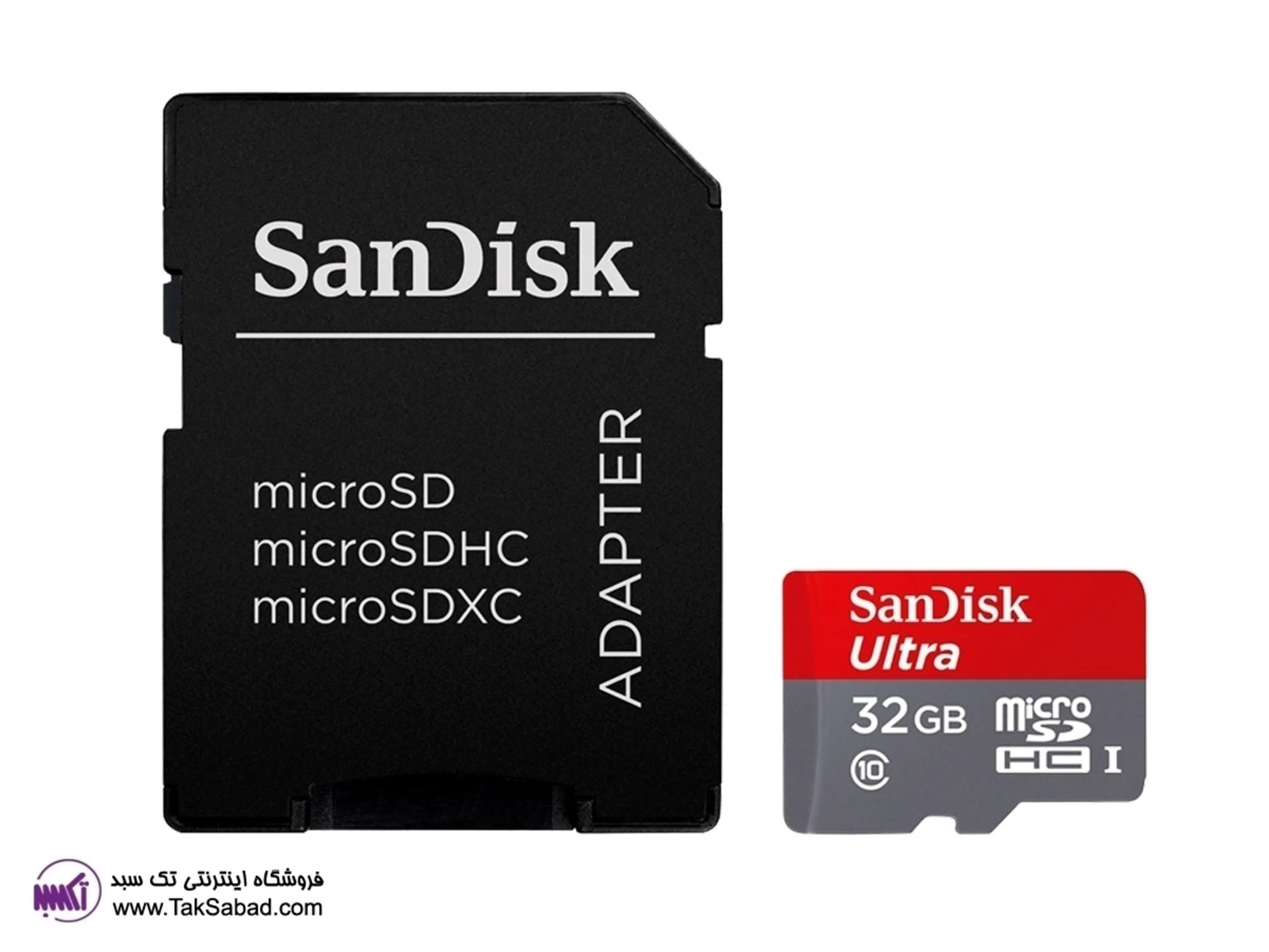 کارت حافظه و آداپتور SanDisK  کارت حافظه و آداپتور SanDisK 32GB