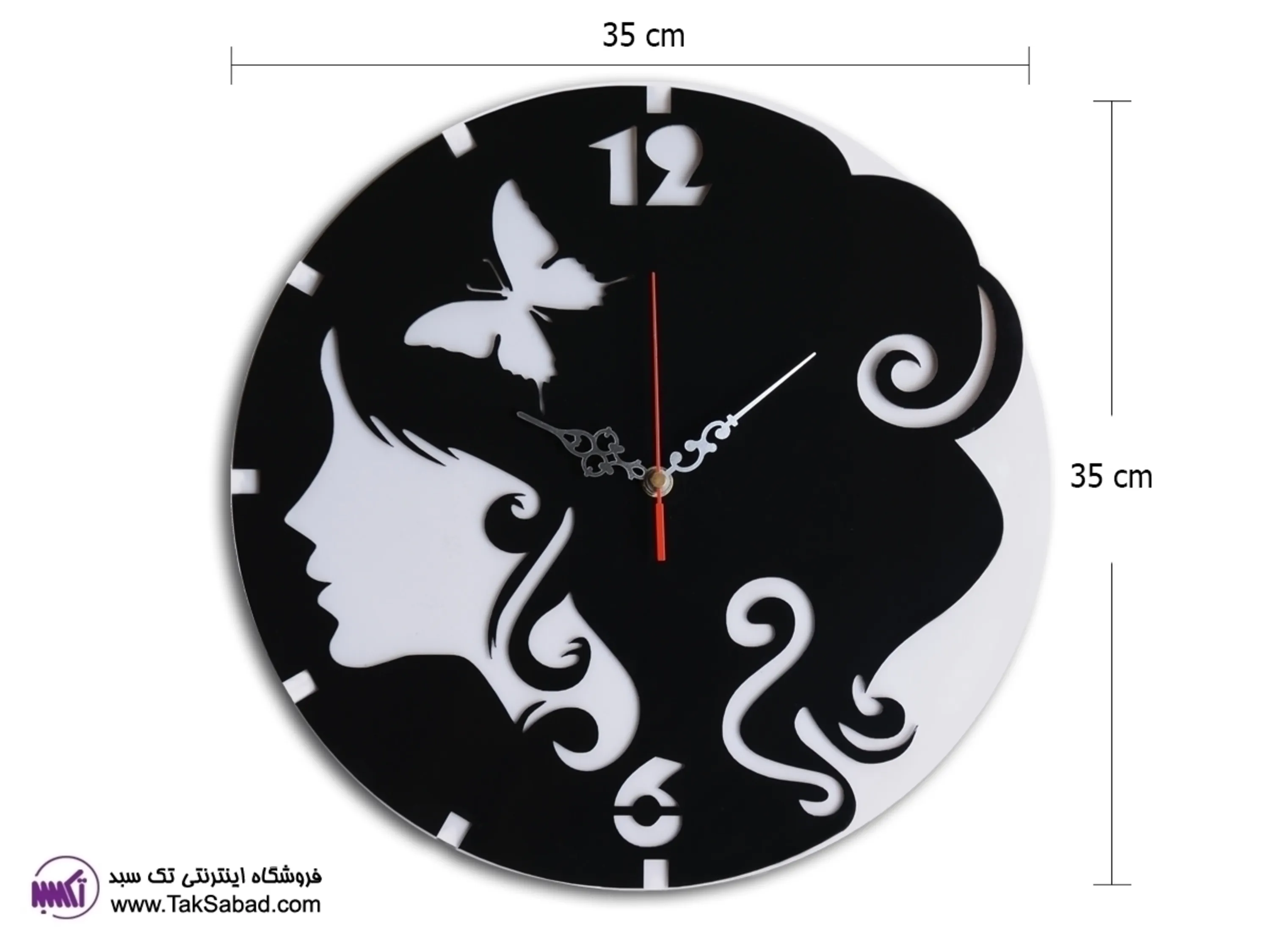 خرید ساعت دیواری فانتزی گلرخ