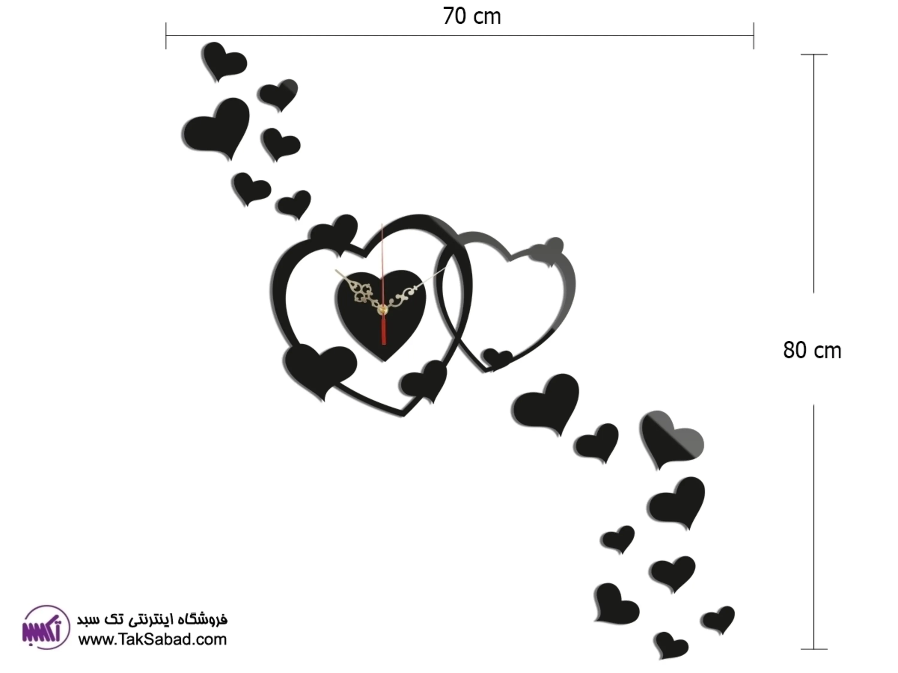 خرید پستی ساعت دیواری رقص عشق