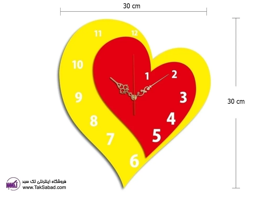 خرید اینترنتی ساعت دیواری فانتزی دلشاد