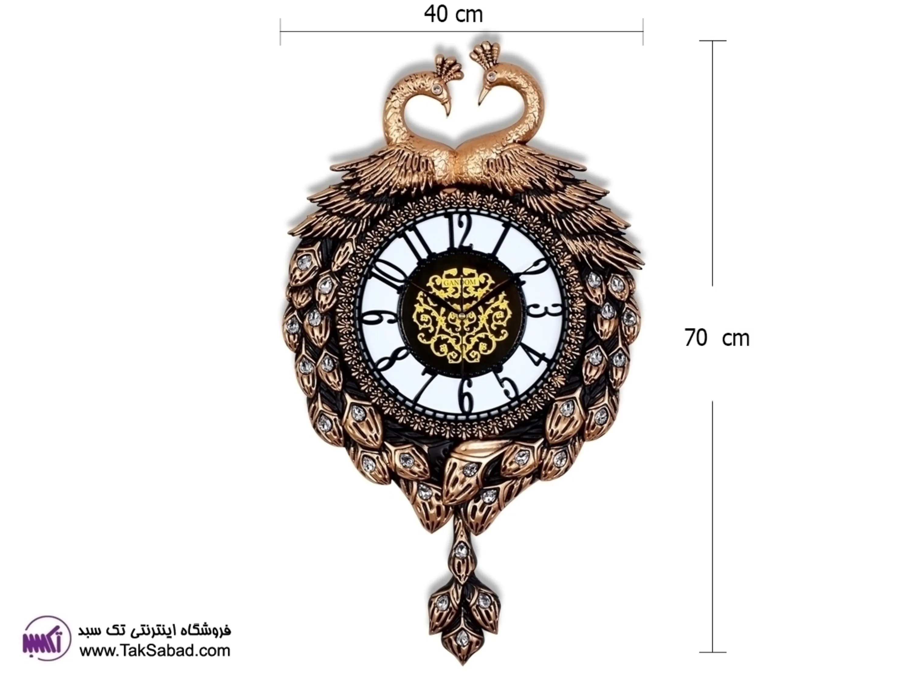 خرید اینترنتی ساعت دیواری پاندولی گندم