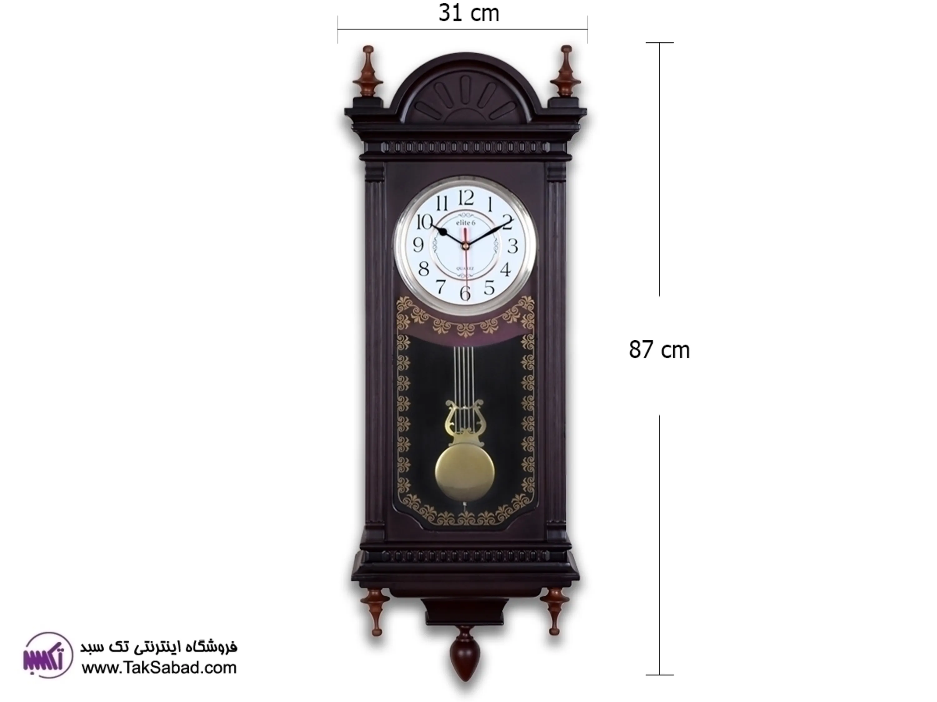ساعت دیواری پاندول دار الیت ساعت دیواری پاندول دار