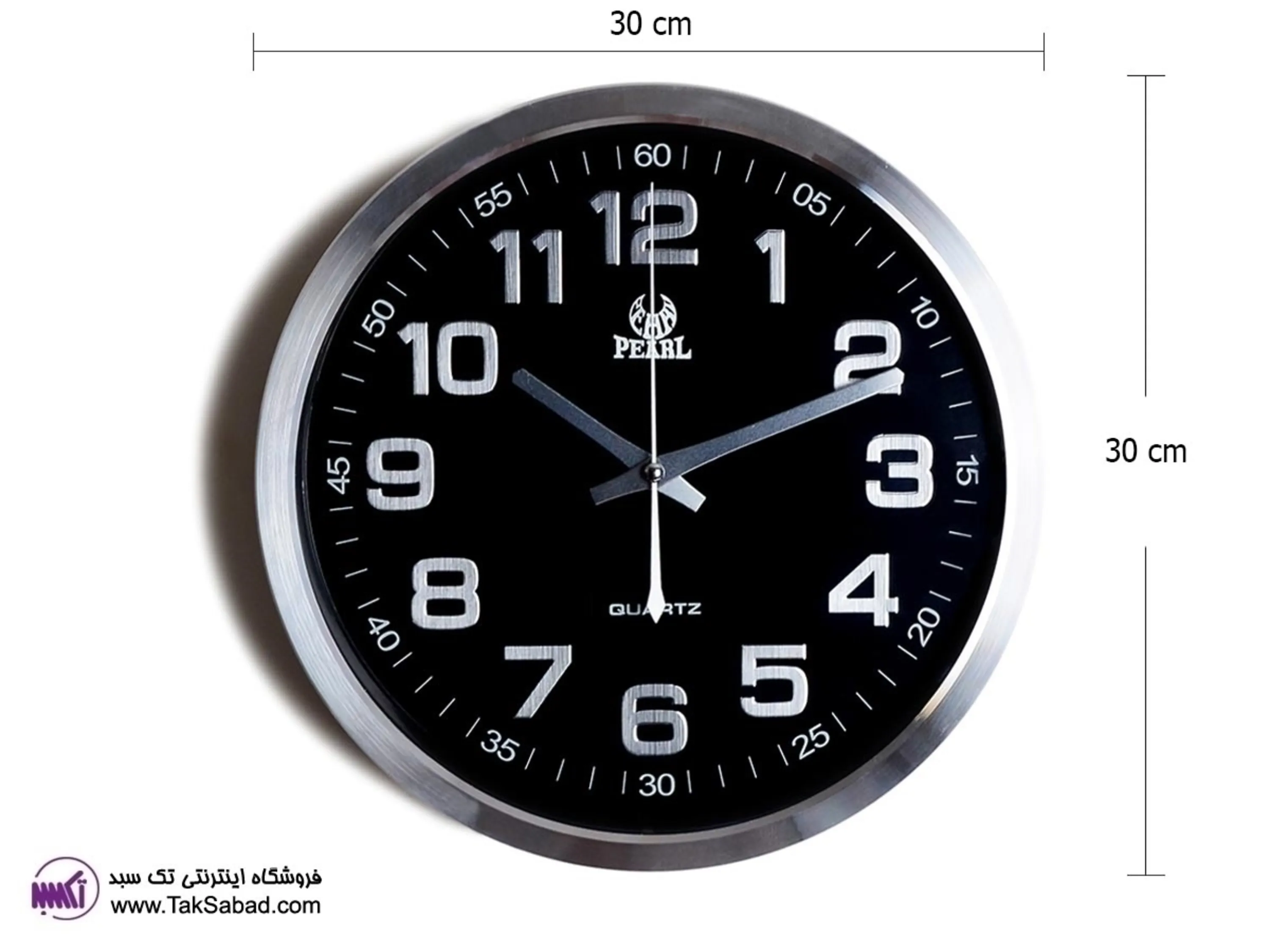 ساعت دیواری گرد پرل خرید ساعت دیواری گرد