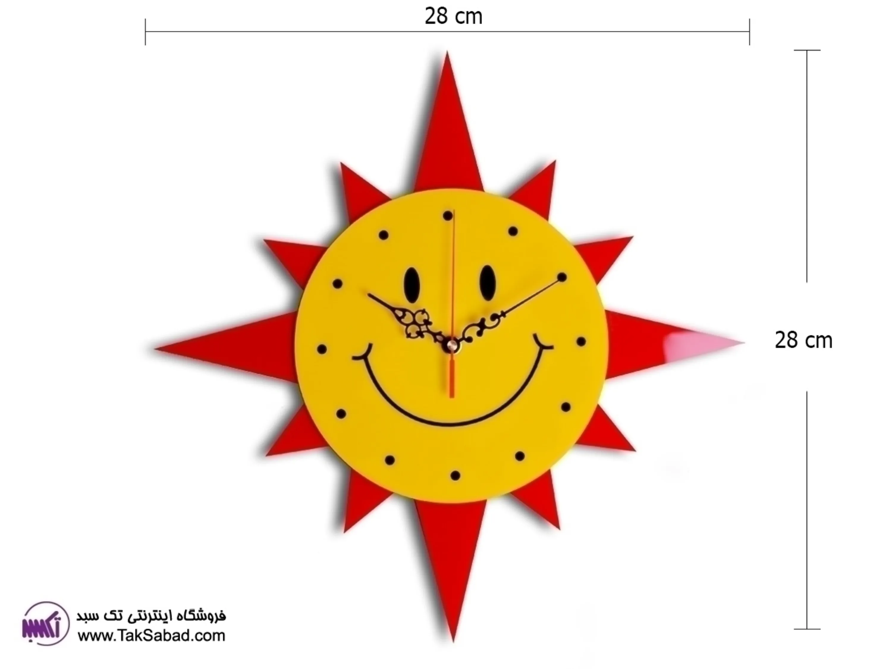 ساعت دیواری فانتزی تابان