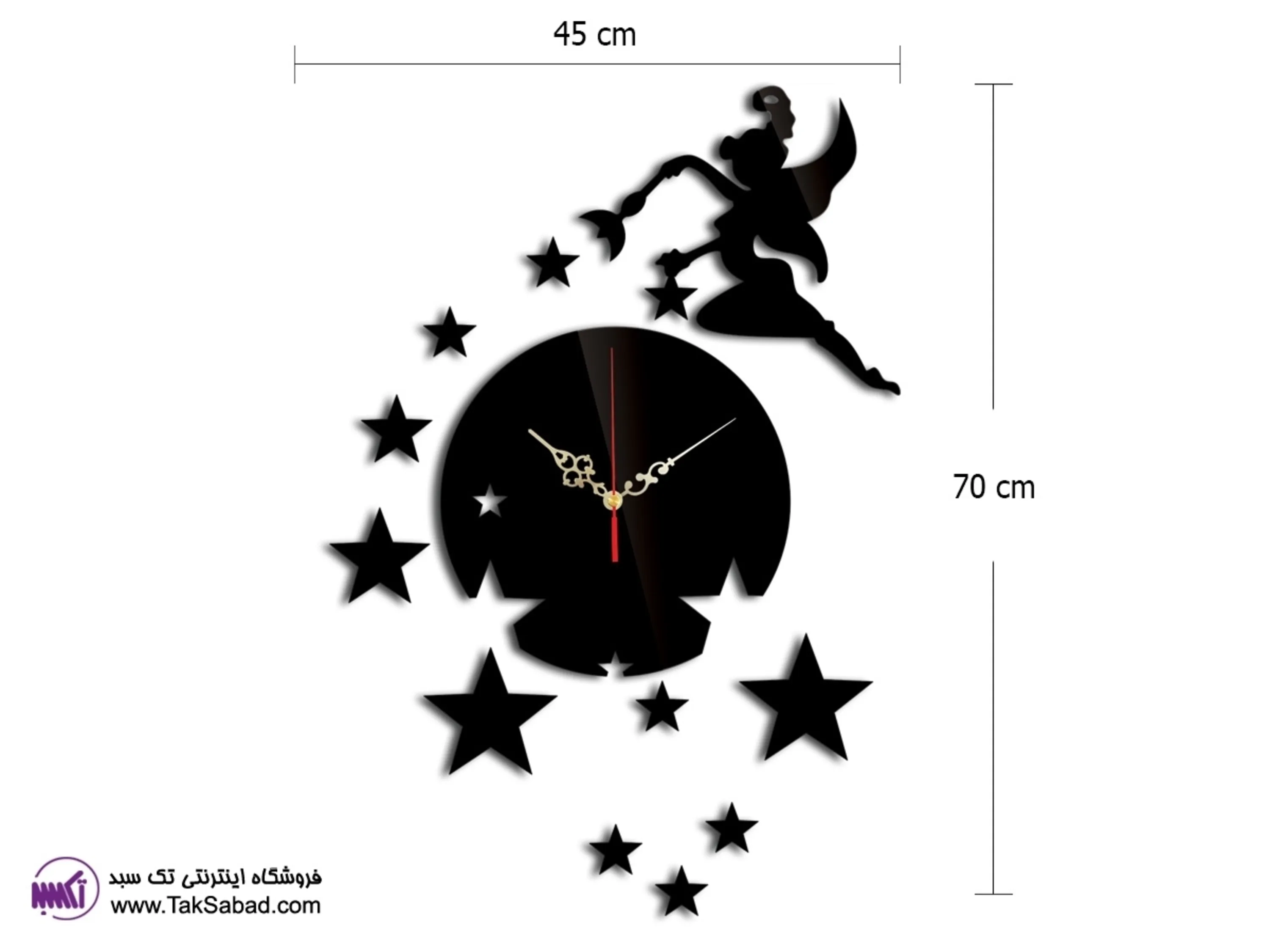 ساعت دیواری طرح پری