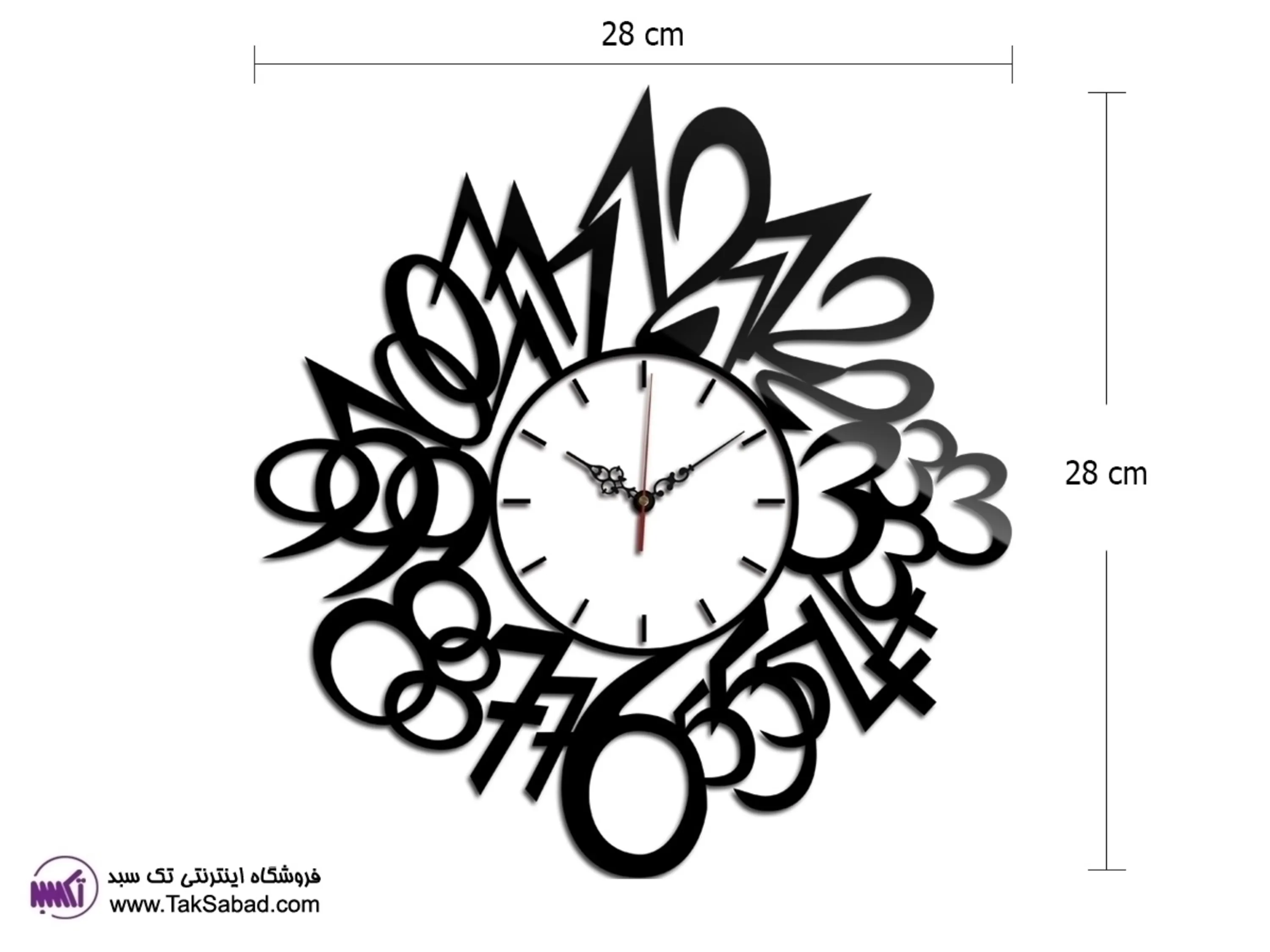 ساعت دیواری طرح سال