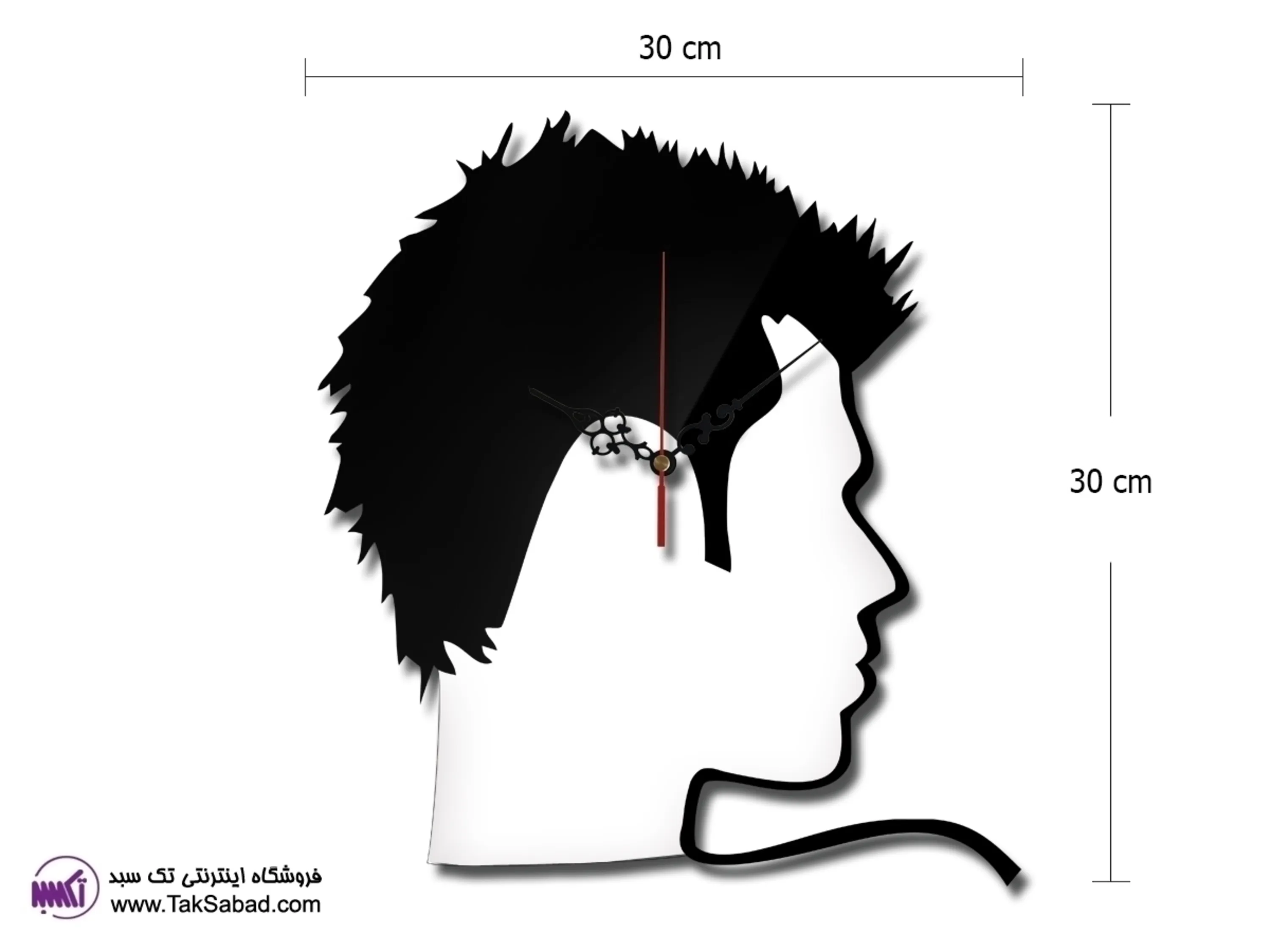 ساعت دیواری طرح رخ