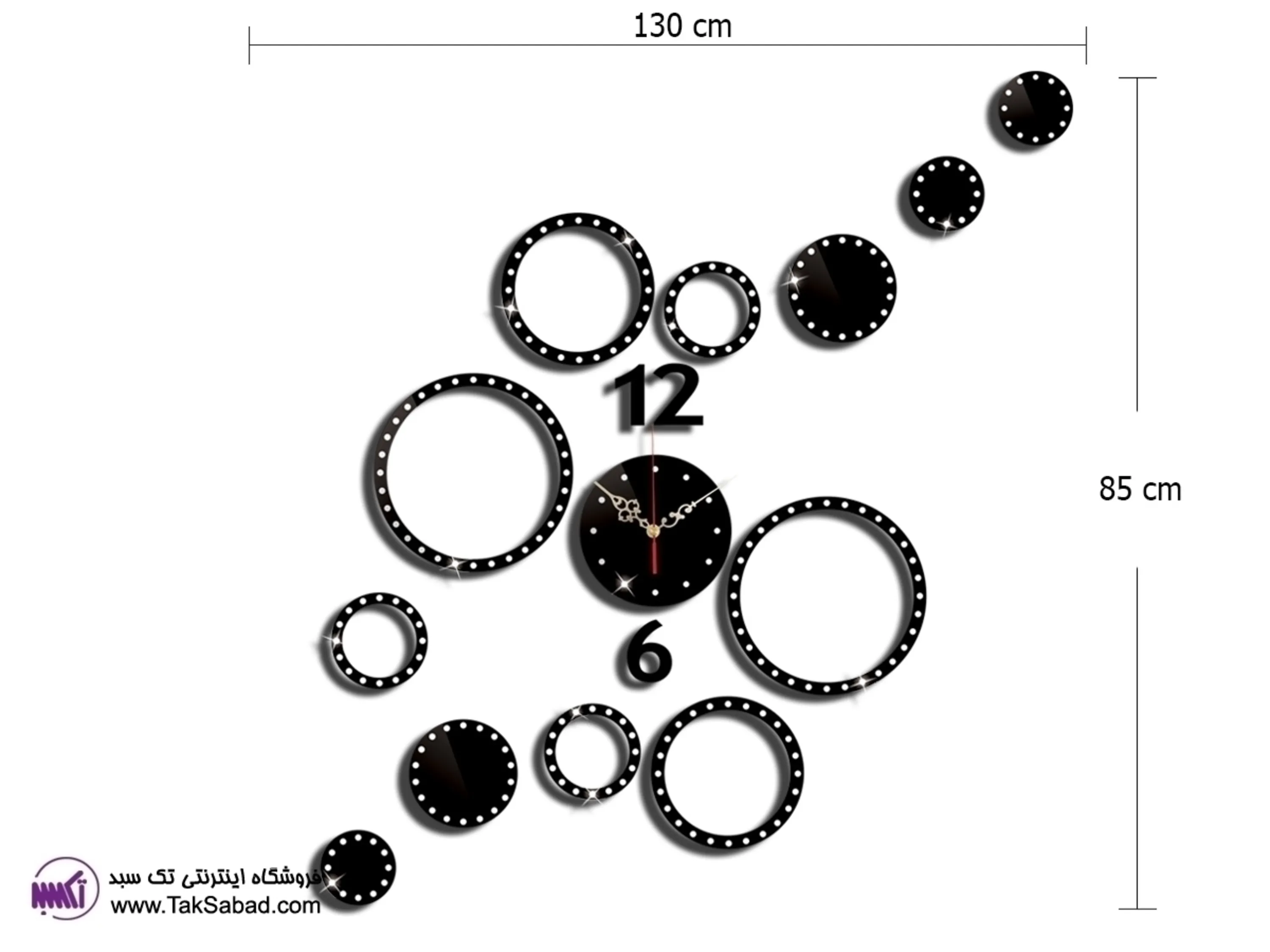ساعت دیواری جردن ساعت دیواری طرح جردن