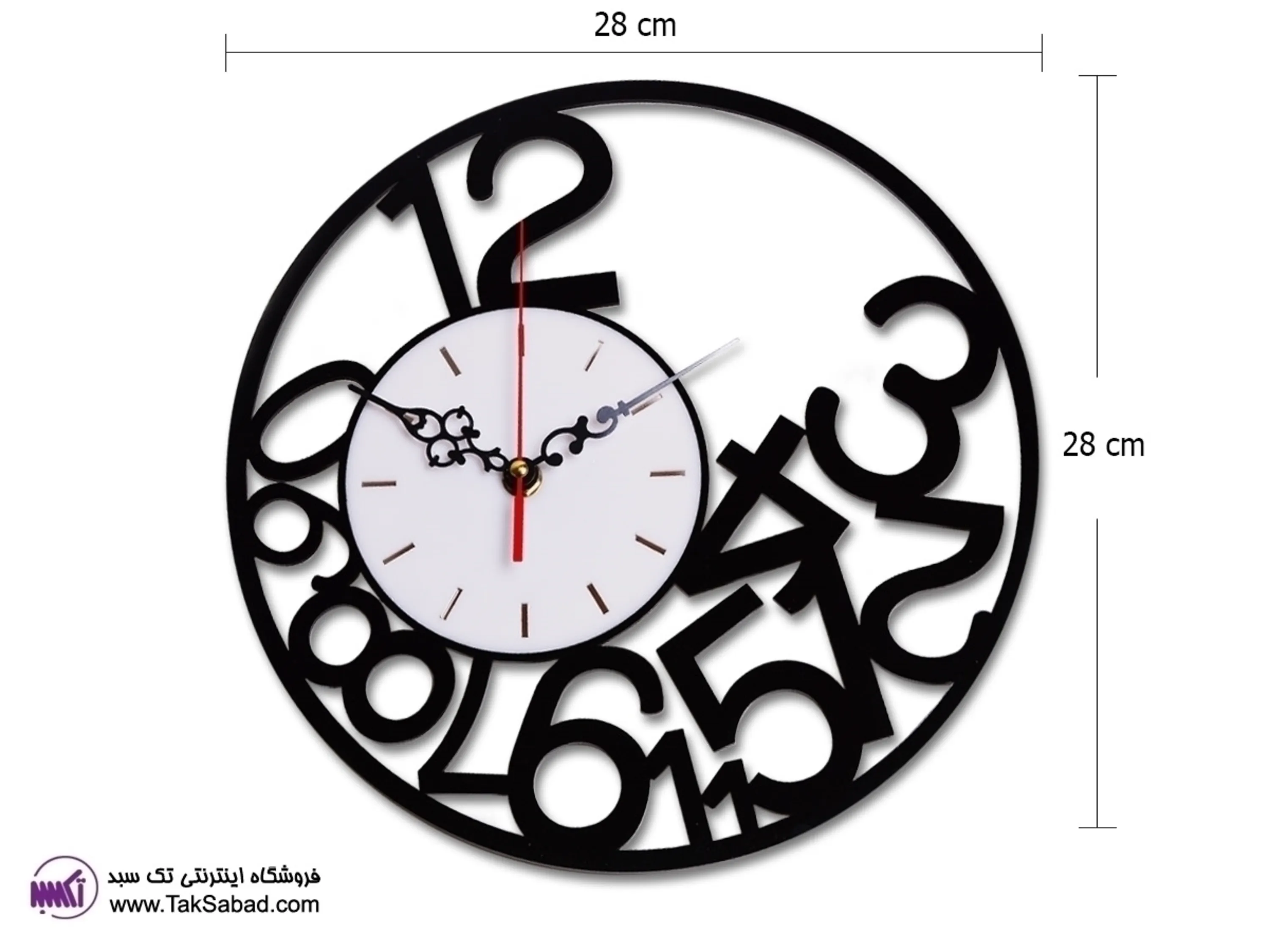 ساعت دیواری آدونیس ساعت دیواری فانتزی آدونیس