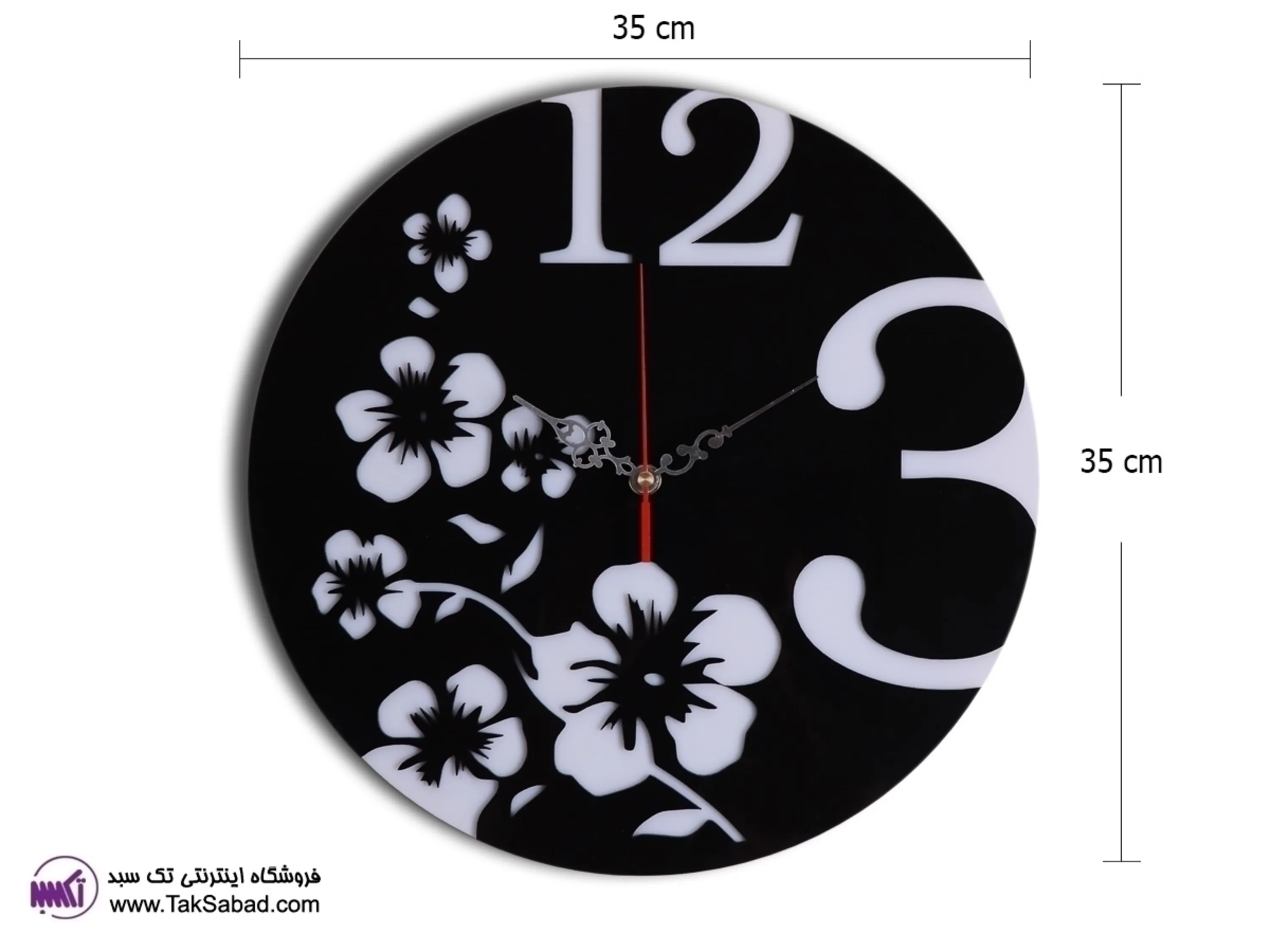 ساعت دیواری گلی ساعت دیواری فانتزی گلی