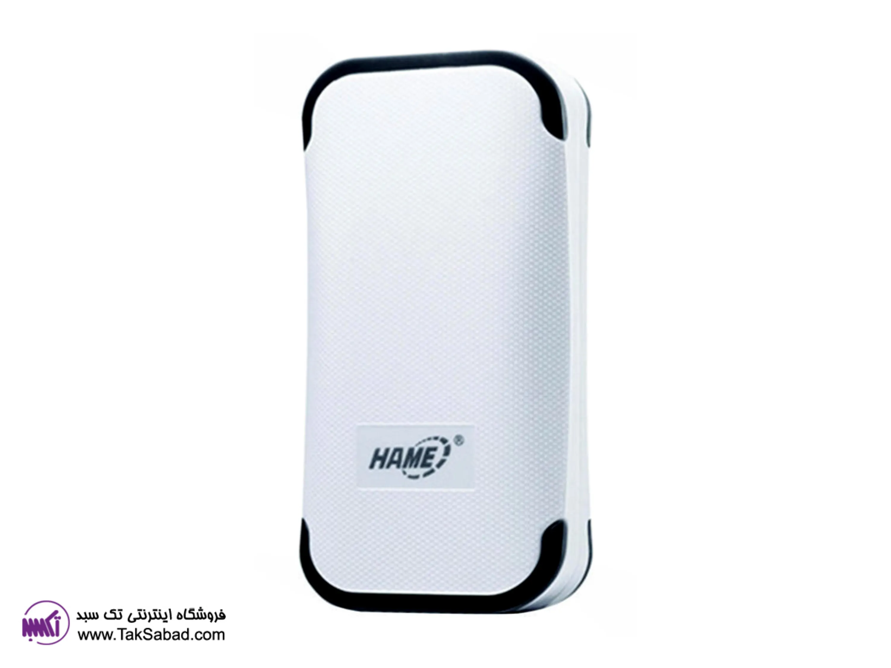 پاور بانک hame پاور بانک هیم با ابعاد 8.7*4.5*2.3 سانتی متر و جنس پلاستیک فشرده طرح دار
