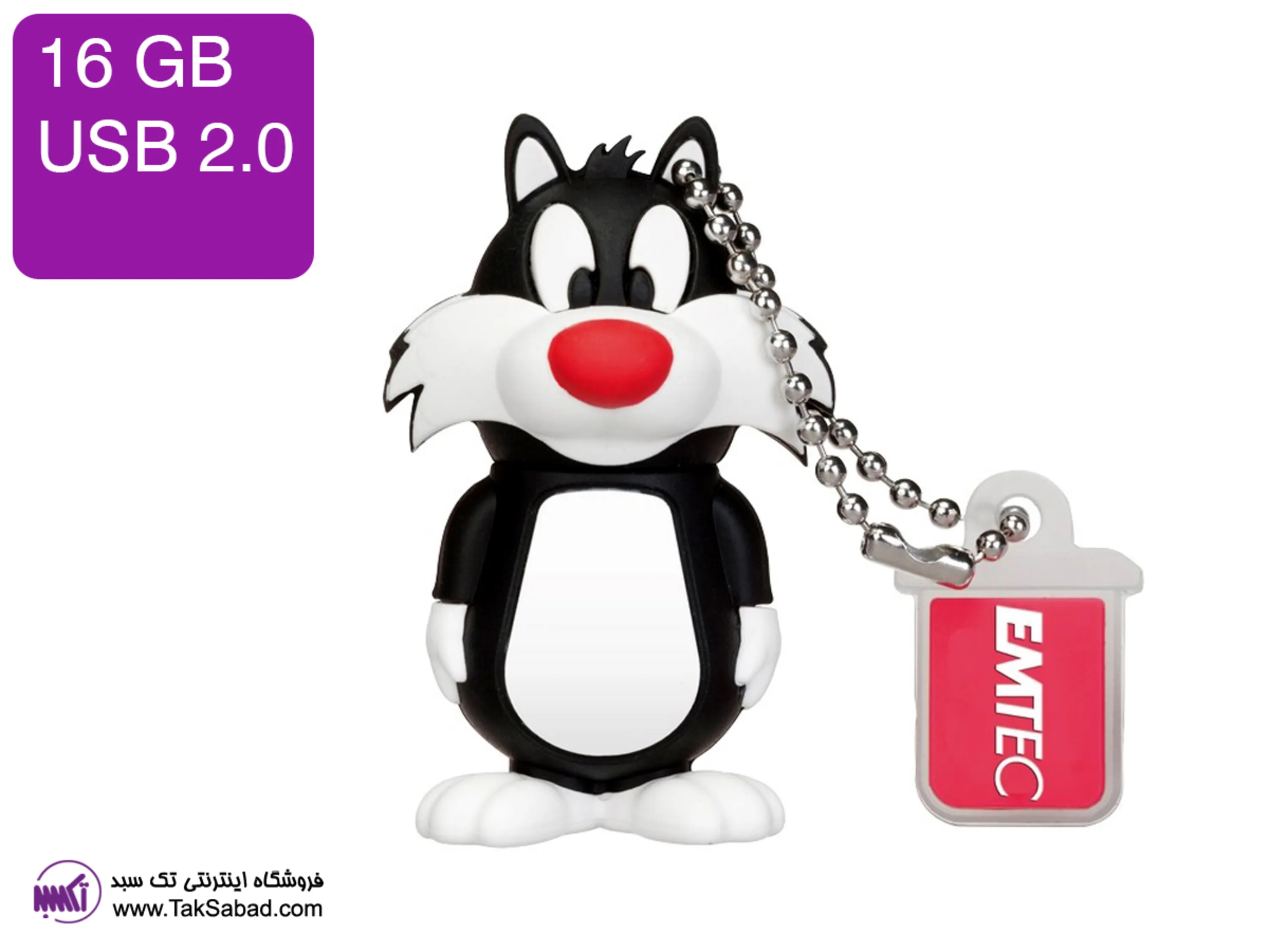 فلش مموری عروسکی EMTEC گربه فلش مموری امتک طرح گربه