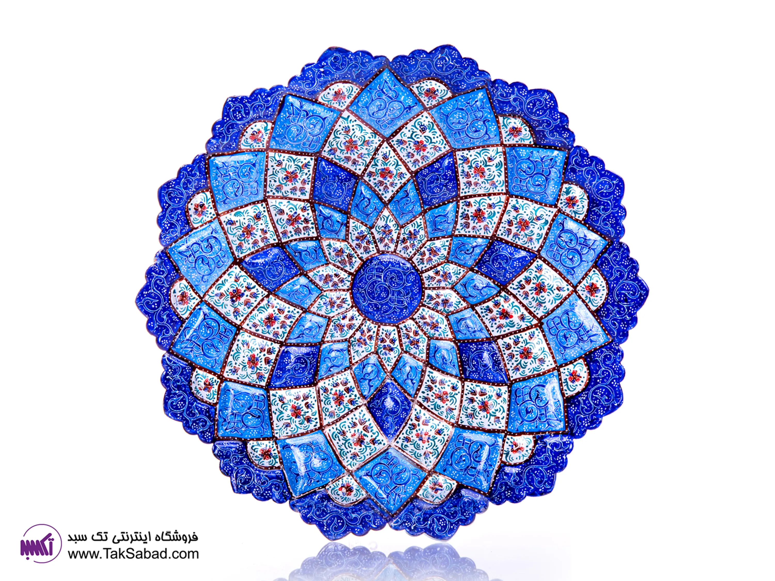 بشقاب مینا کاری شده خرید بشقاب مینا