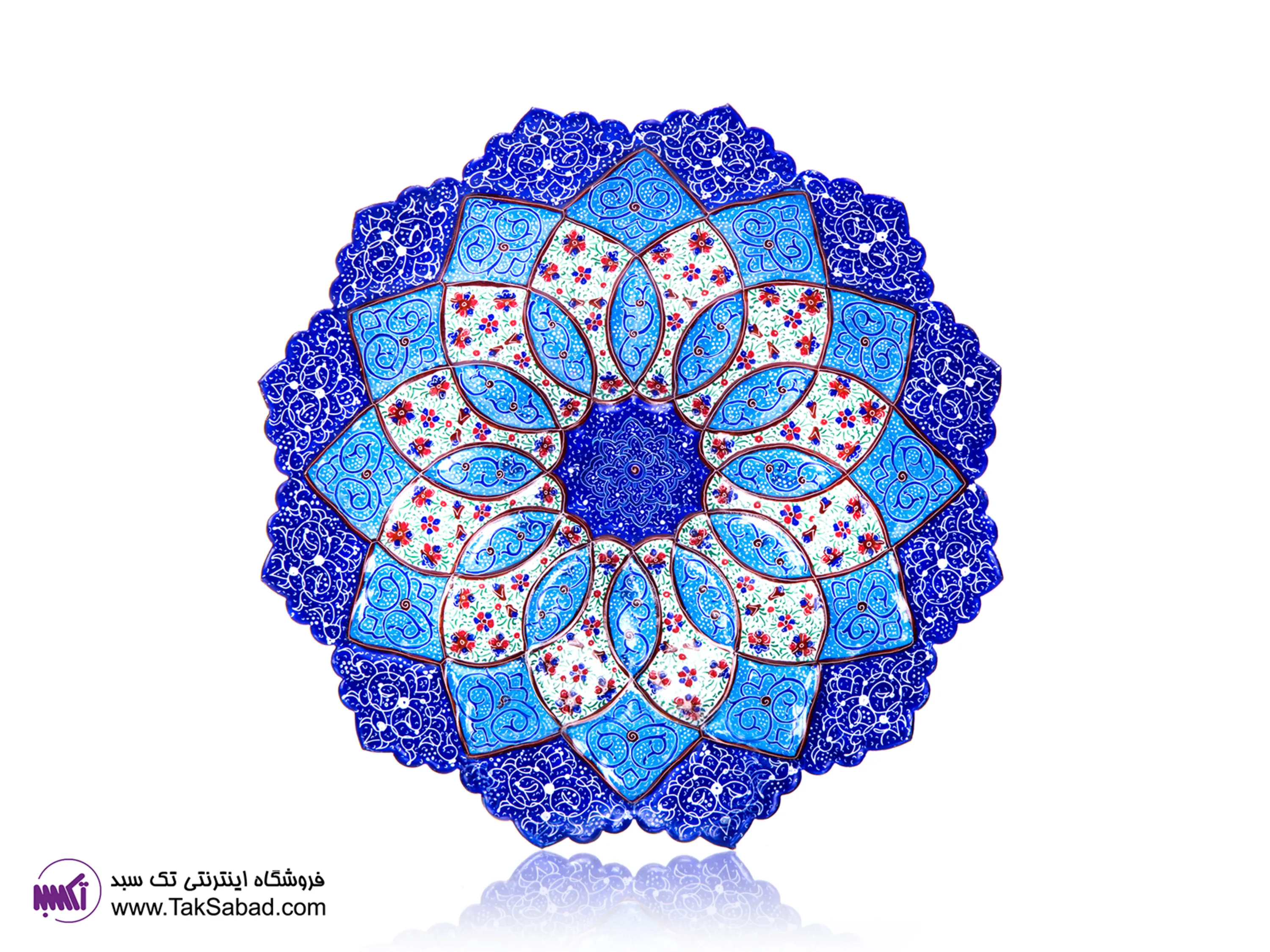 بشقاب مینا کاری