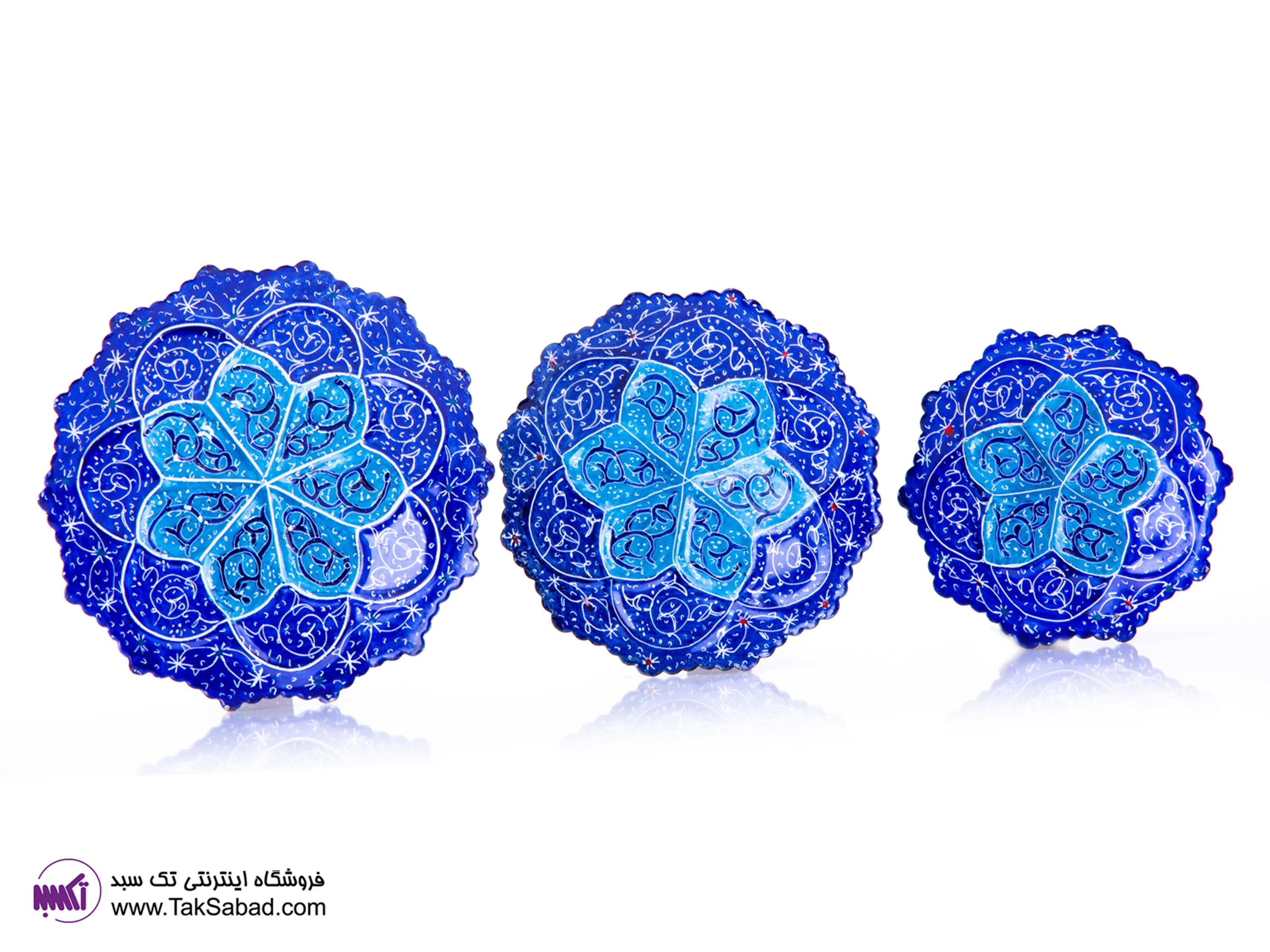 پکیج سه تایی بشقاب مینا خرید سری سه تایی بشقاب مینا