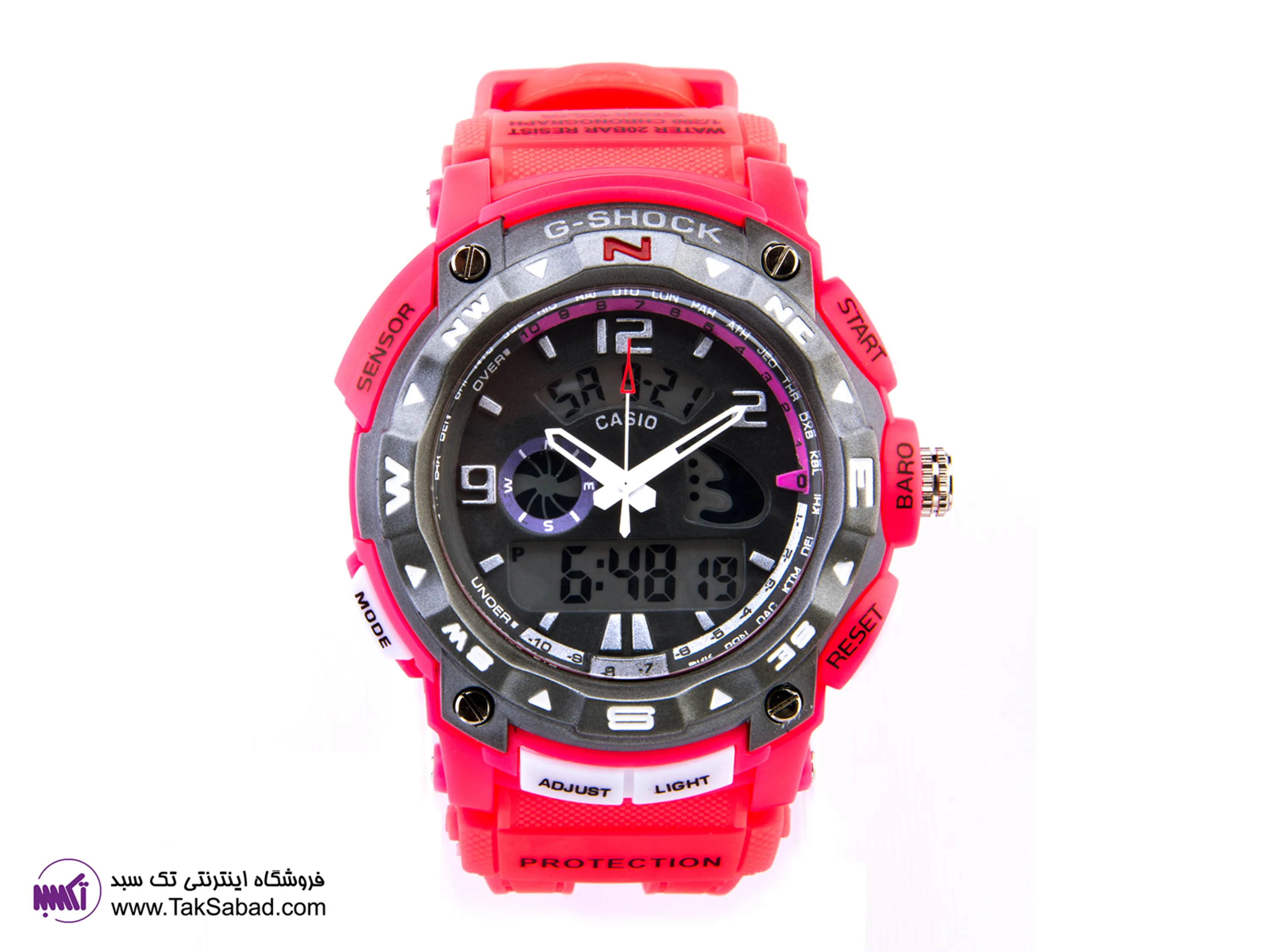 ساعت مچی جی شاک صورتی سفارش ساعت جی شاک