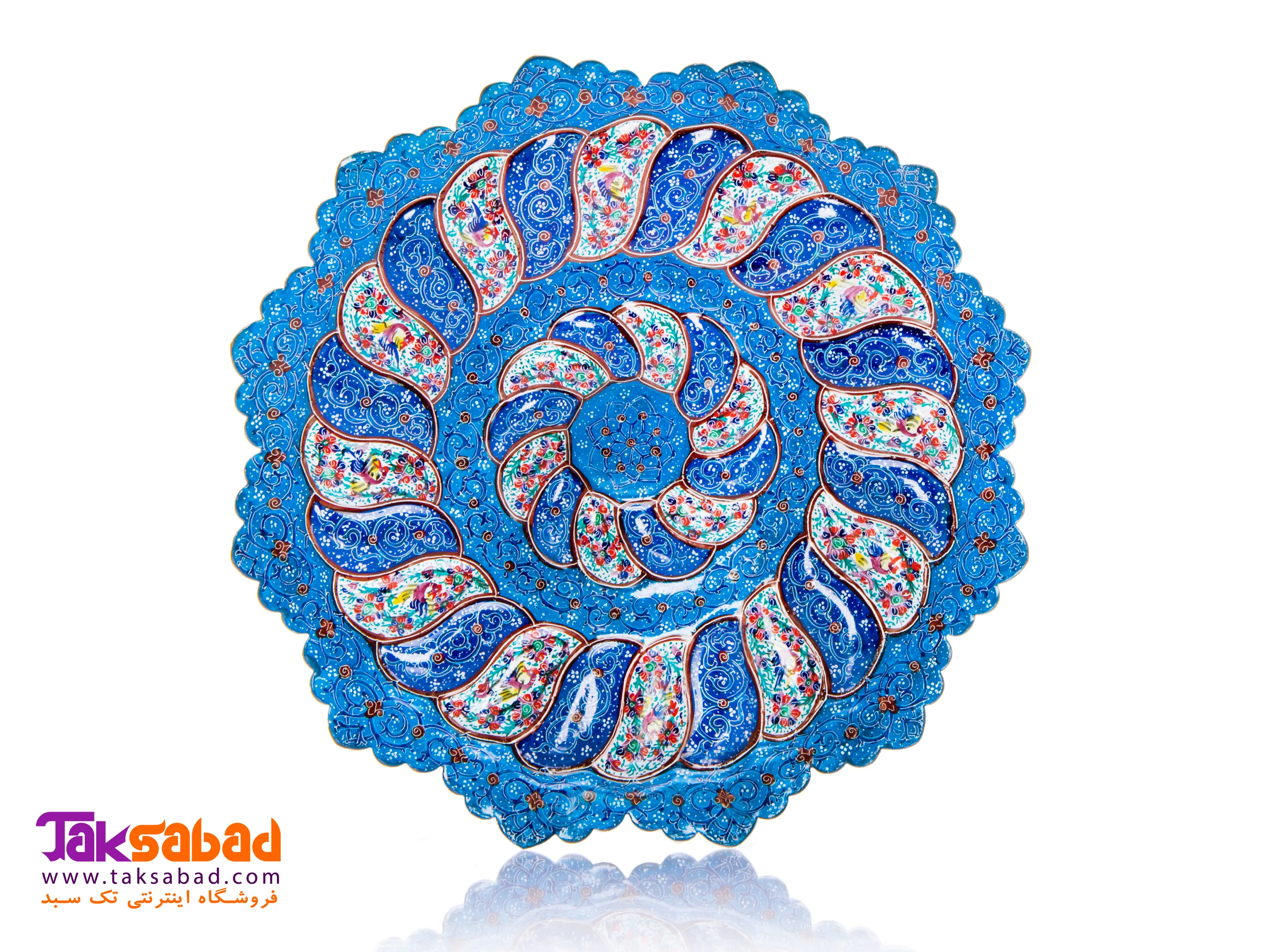 بشقاب مینا کاری شده اصفهان بشقاب مینا کاری شده اصفهان