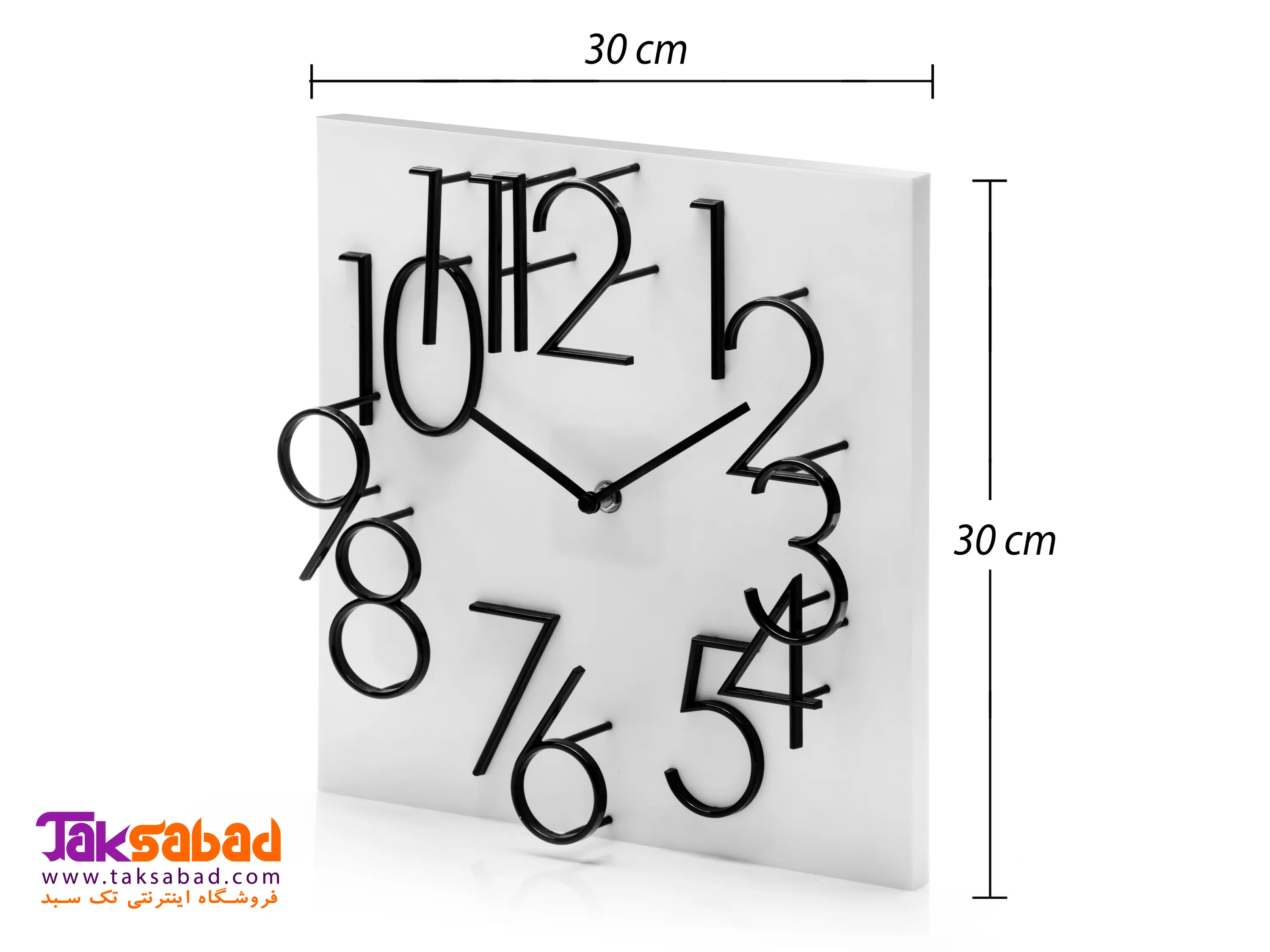 خرید ساعت دیواری مربعی
