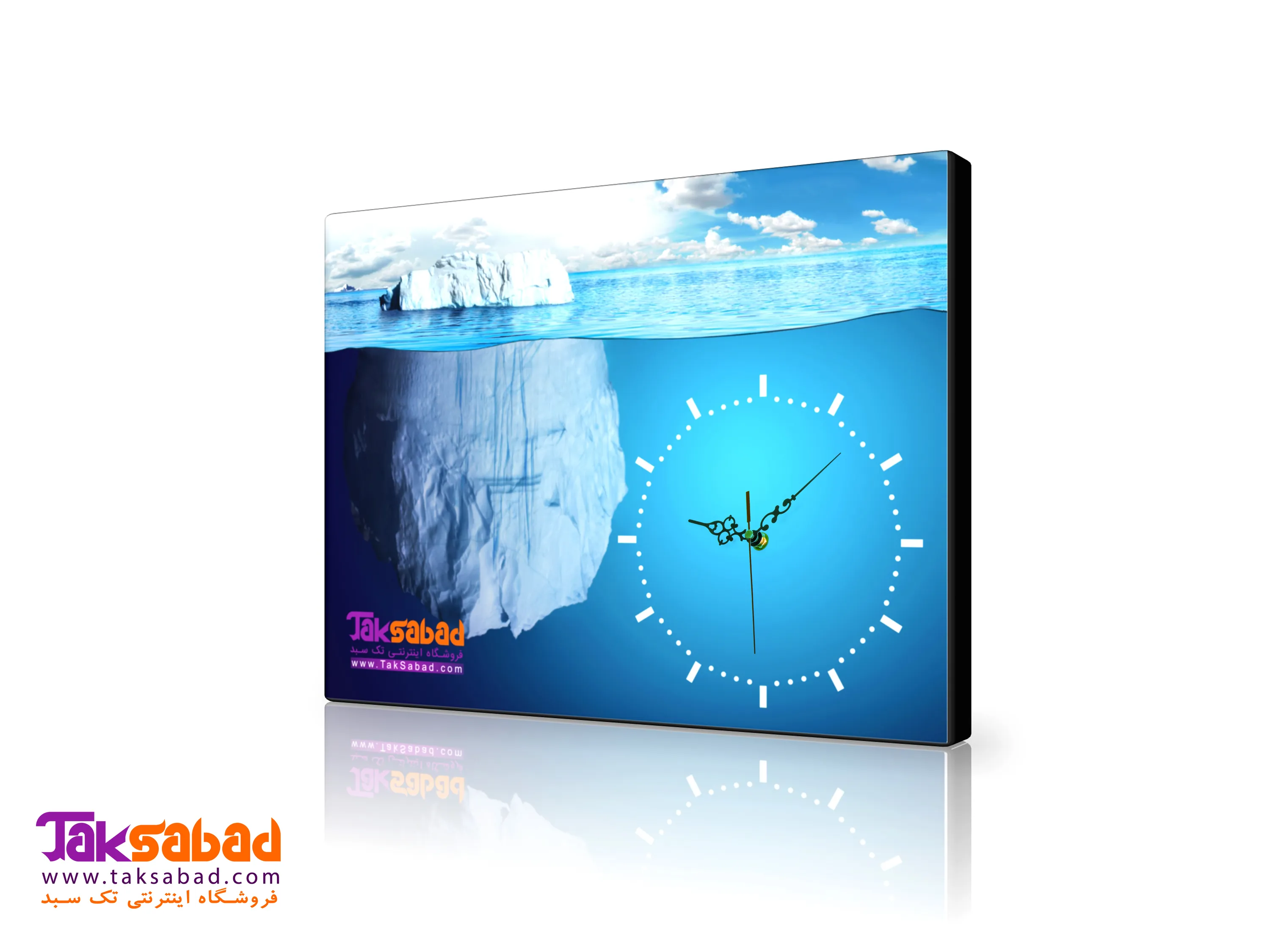 ساعت دیواری تبلیغاتی طرح اقیانوس خرید ساعت دیواری تبلیغاتی طرح اقیانوس