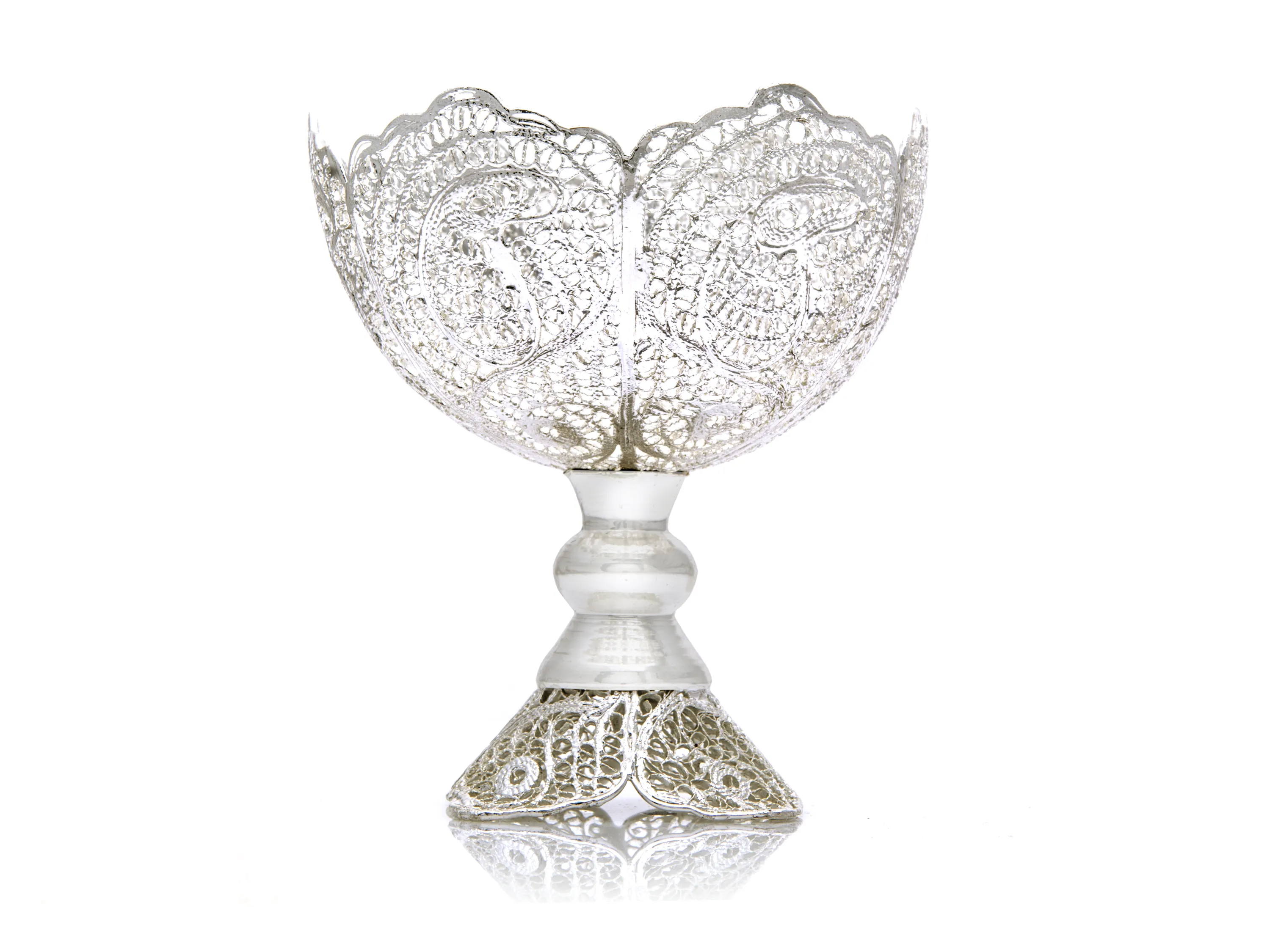 خرید کاسه پایه دار ملیله