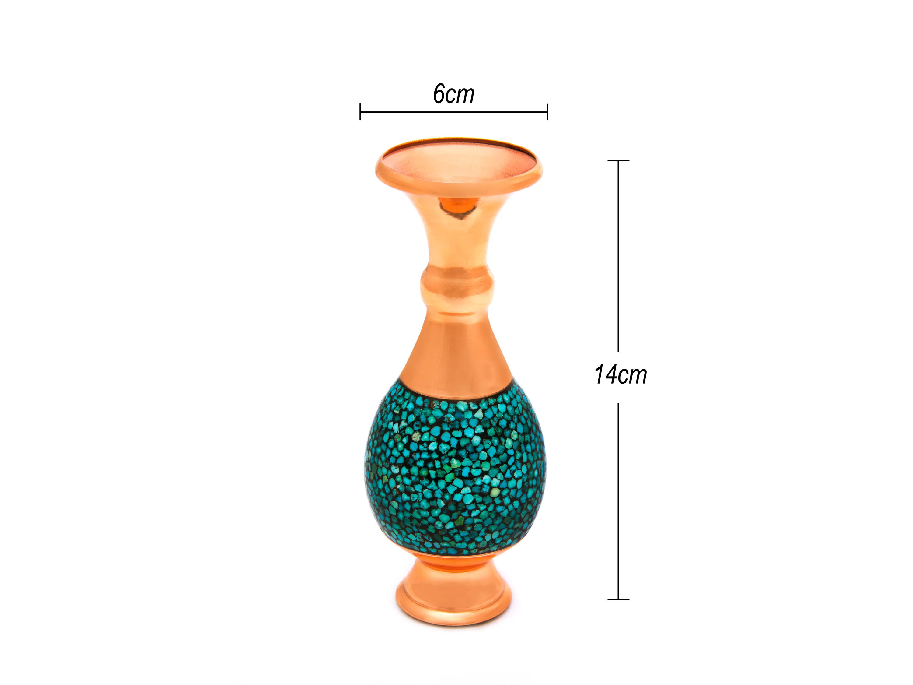 خرید گلدان صراحی فیروزه کوب