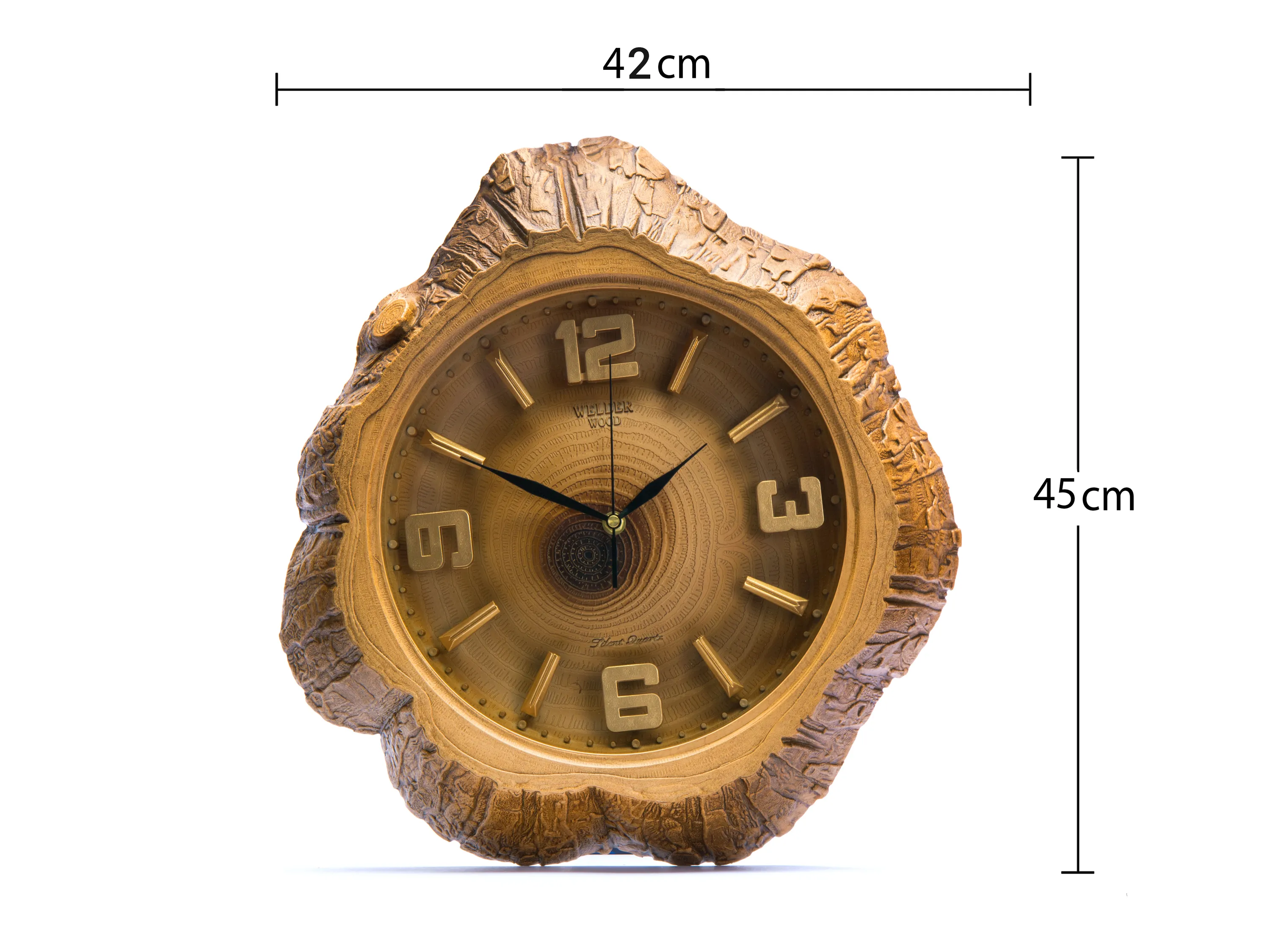 خرید ساعت دیواری تنه درختی