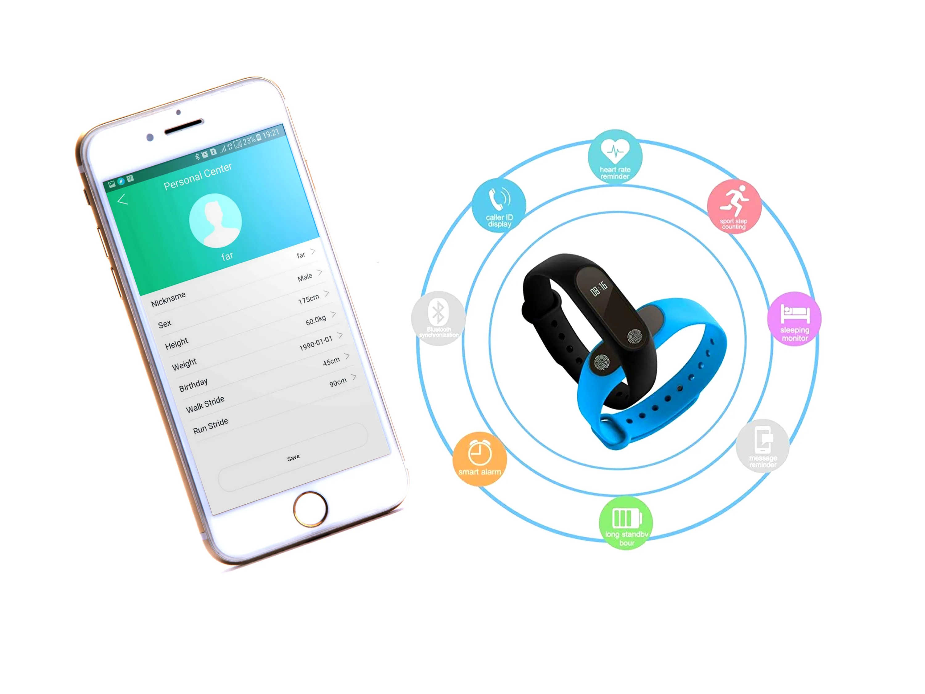 خرید دستبند هوشمند M2