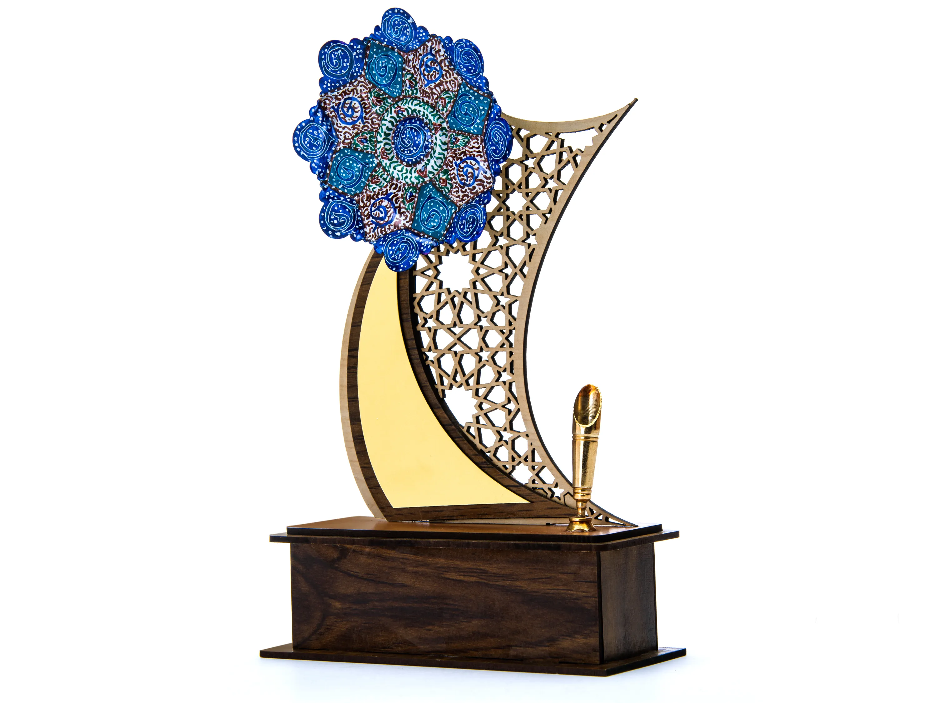 خرید تندیس چوب و مینا