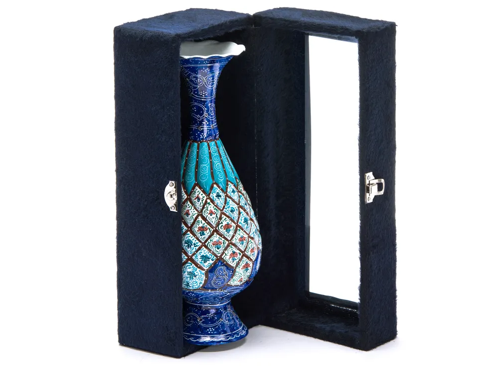 خرید گلدان میناکاری