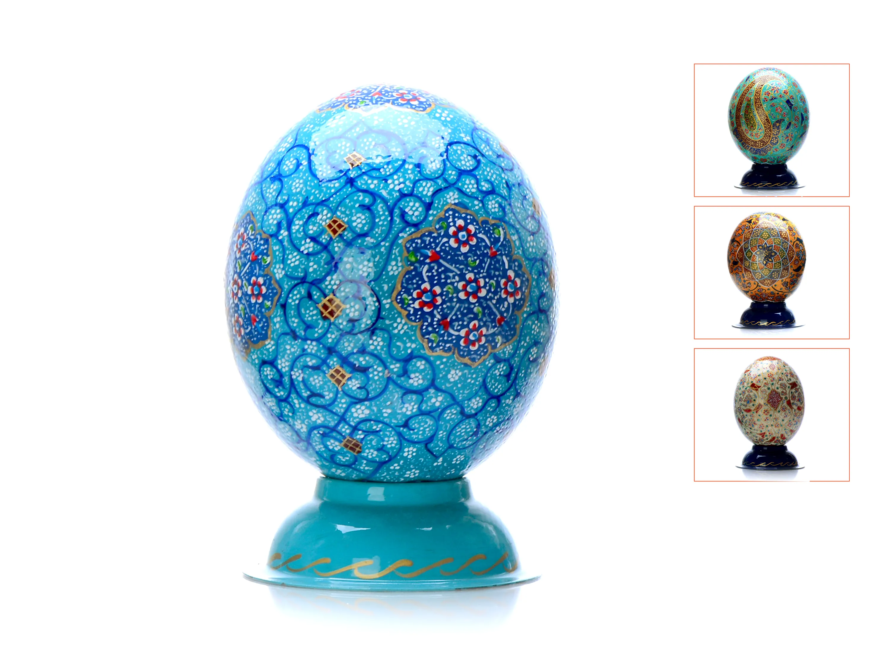 تخم شتر مرغ نقاشی شده خرید تخم شتر مرغ نقاشی شده