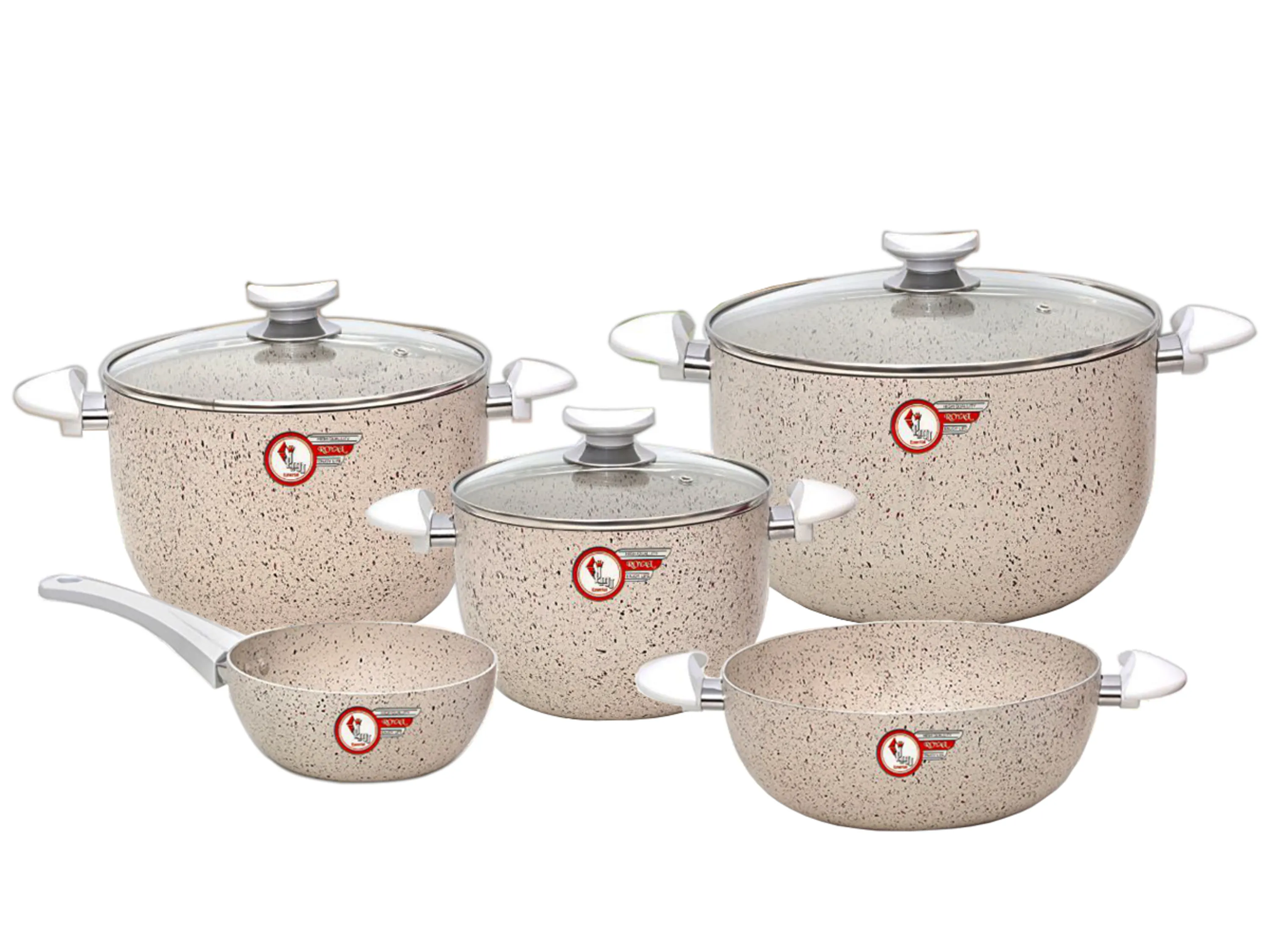 سرویس قابلمه و ماهیتابه 8 پارچه گرانیتی ارزان خرید سرویس قابلمه و ماهیتابه 8 پارچه گرانیتی ارزان