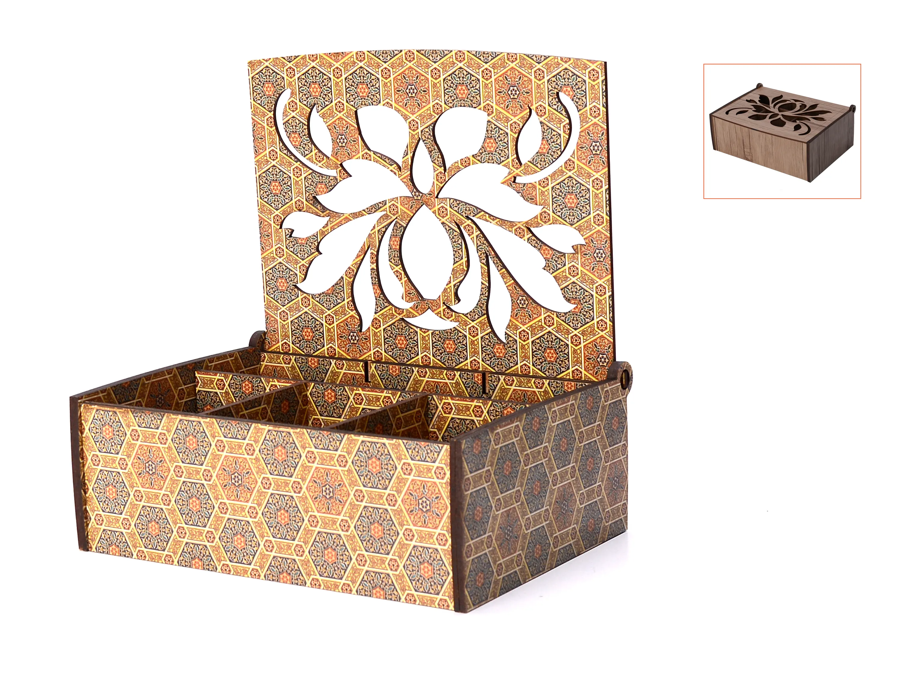 خرید باکس شلف چایی و دمنوش