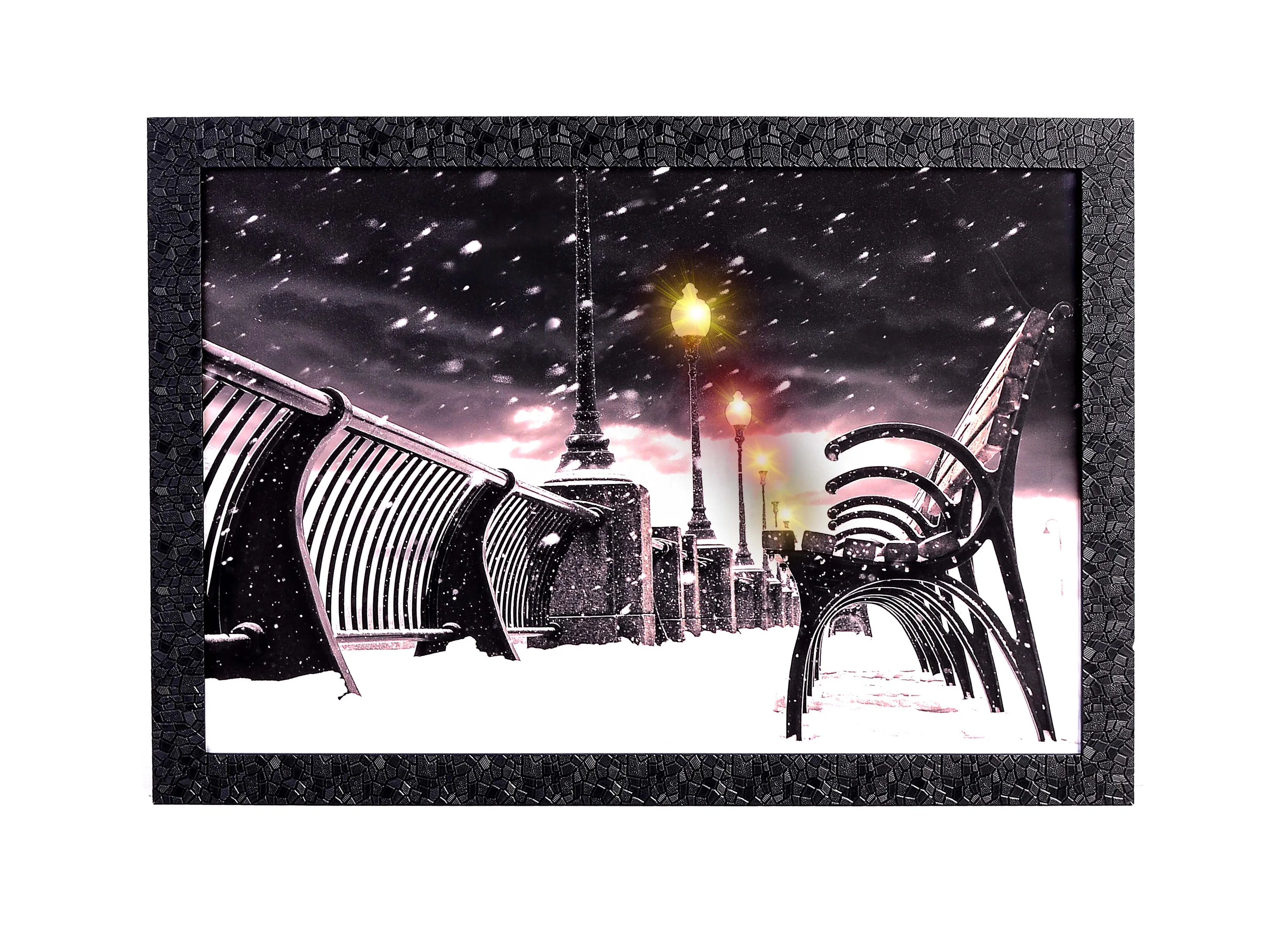 خرید تابلو منظره چراغ دار