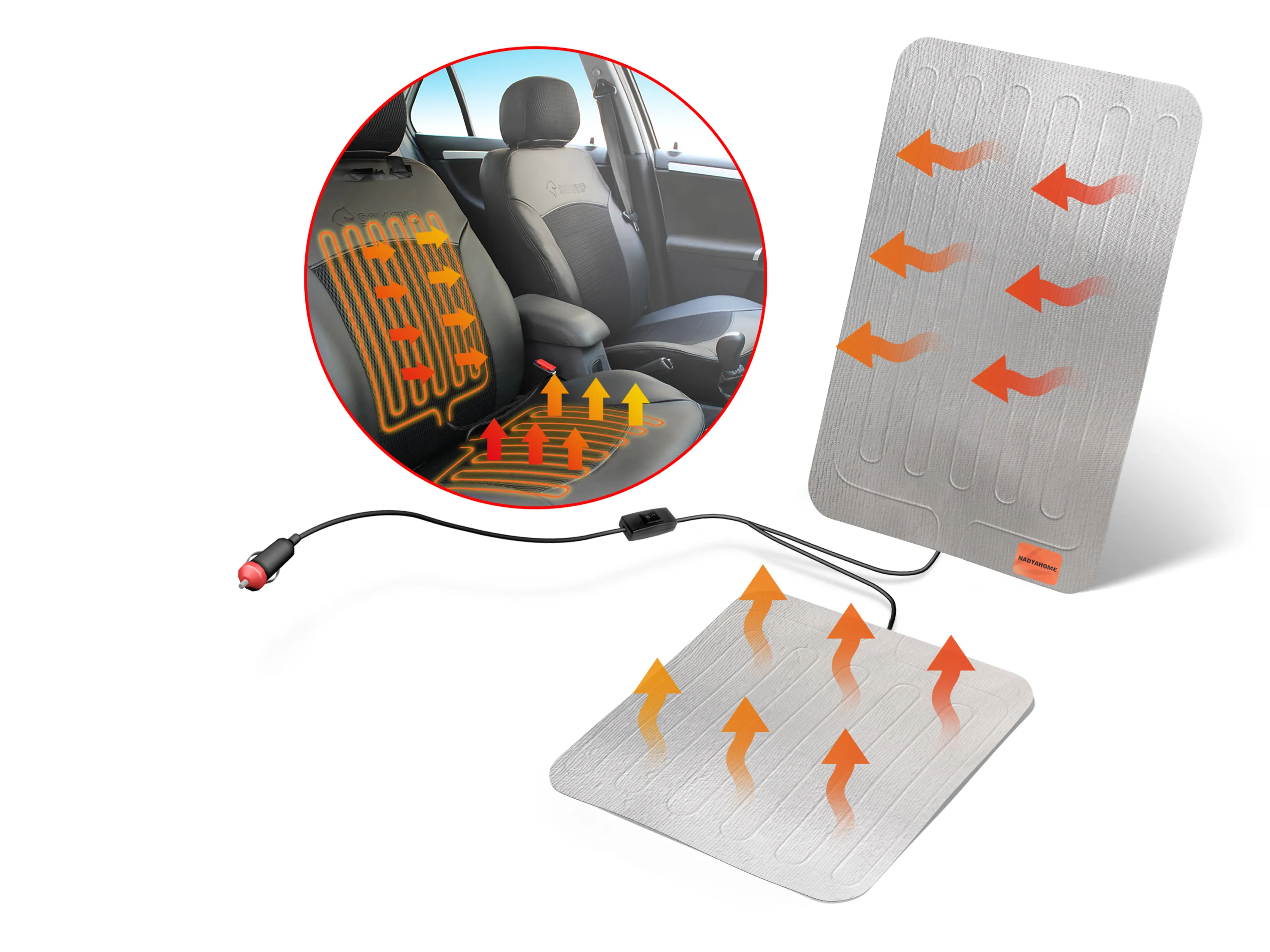 خرید پد گرمکن صندلی خودرو