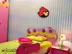 ساعت دیواری کودکانه طرح angry birds