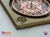 خرید قاب چوبی طرح خاتم ساعت دار